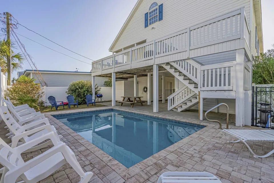 Sea Breeze rear exterior and pool